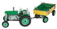 model Zetor traktor s valnkem (ZELEN)
